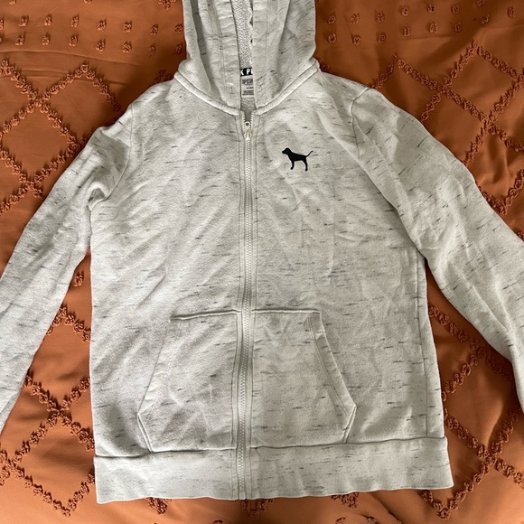 VS Pink zip up logo hoodie - Picture 2 of 4